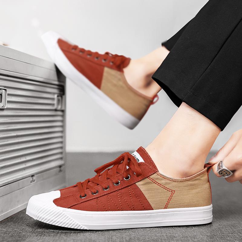 Shoes for Men Canvas Walking Retro Elegant Sneakers Man High Quality Fashion Flat Casual Shoes Lightweight Male Shoe Korean