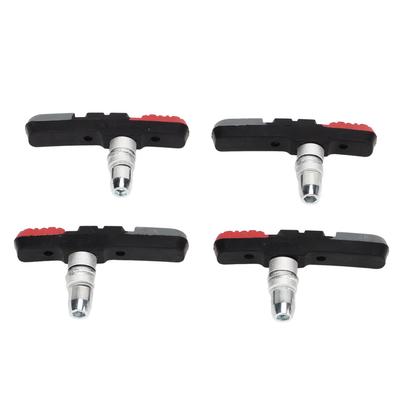2 пары тормозных колодок V-Brake для велосипеда, бесшумные, цветные, для горного велосипеда, шоссейного велосипеда
