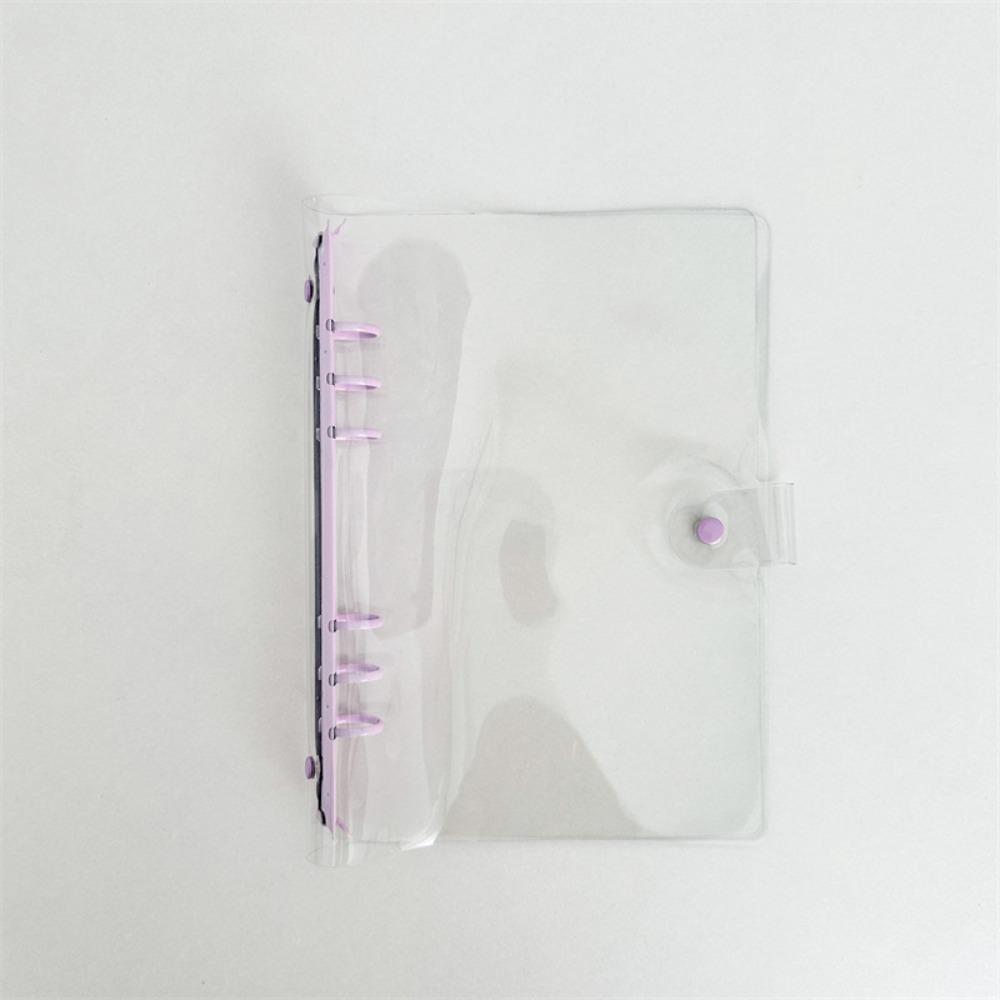 Прозрачный А5 Биндер ПВХ и Металл Держатель для фотокарточек Красивая Обложка для блокнота на кольцах Дневник