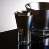 Wired Beans Eternal Shot Glass, 90ml, In a Japanese Cedar Box (Titanium Coated)