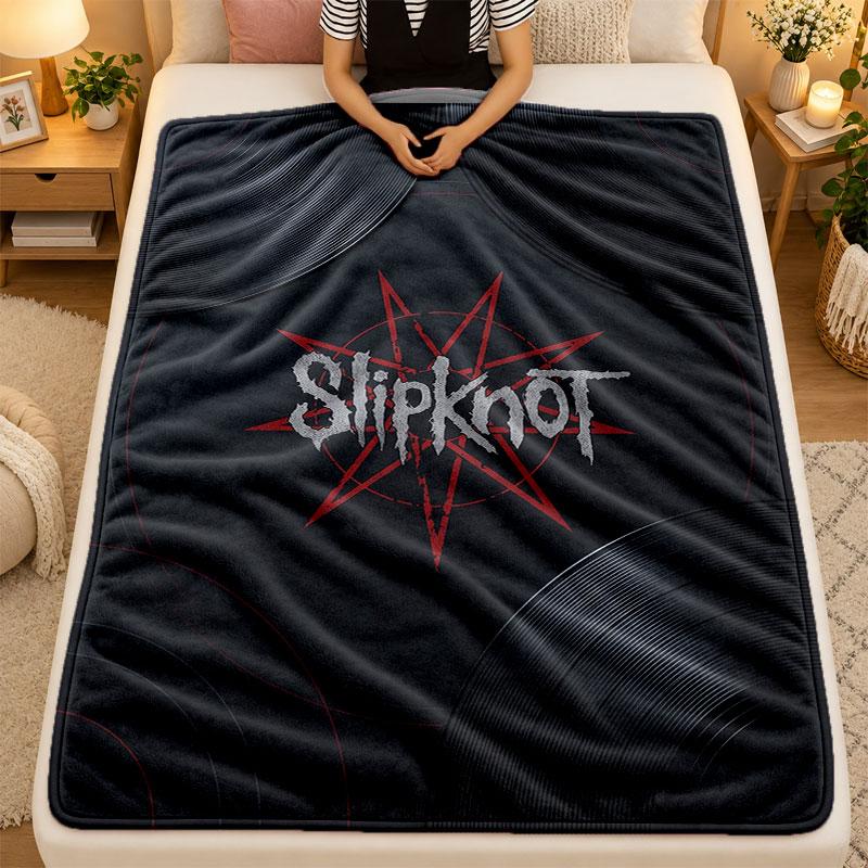 Flannel BlanketSlipknot Warm Soft Throw Blanket for Indoor Sofa Bed Living Room Use