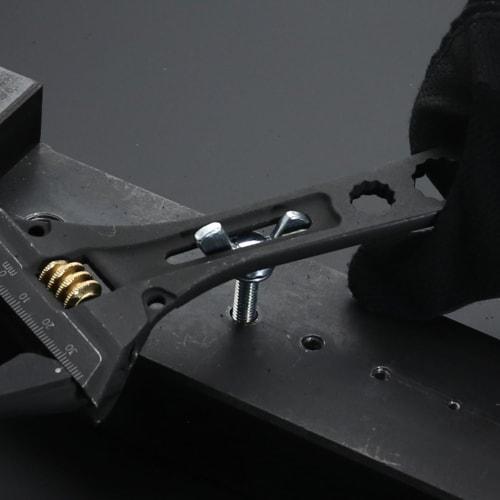 Fujiya Geared Pile Wrench, Black and Gold, Maximum Opening 38mm, FGLP-38-BG