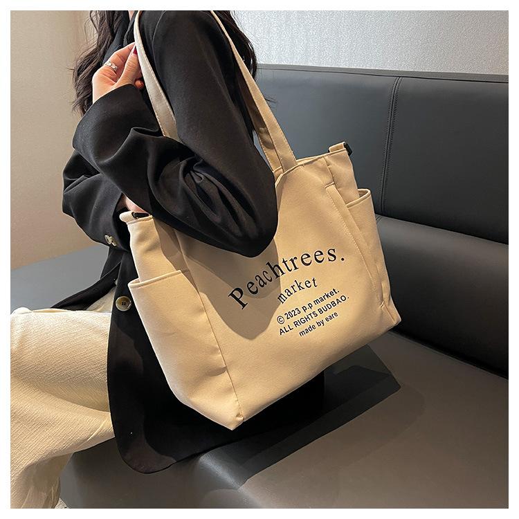 Сумка большой вместимости, женская большая сумка, портативная сумка через плечо с буквами