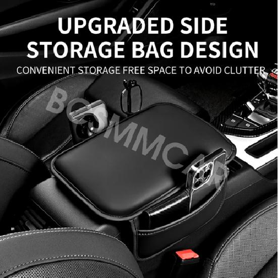 Center Console Armrest Box Cover Cushion Leather Car Interior Protector Pad