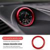 For Porsche 718 911 Macan Cayenne Panamera Car Interior Clock Compass Stopwatch Frame Trim Ring Sticker Auto Parts Accessories