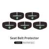 BHBD3 Car Seat Belt Buckle Cover Leather Protector Anti-collision Case For Skoda Kodiaq Fabia Kamiq Karoq Octavia 2 3 Rapid Scala