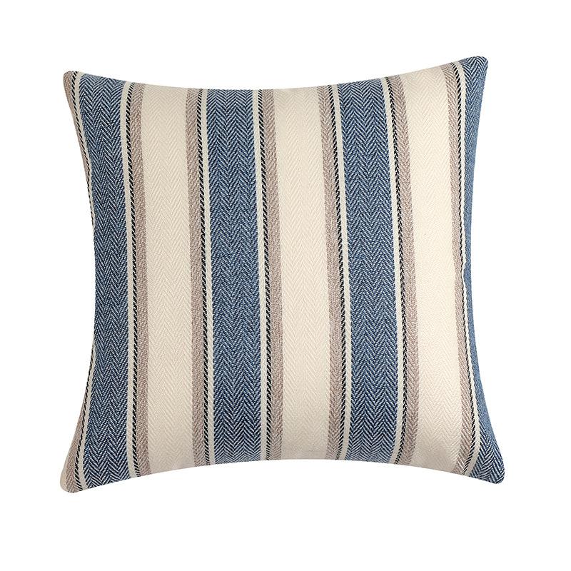 Льняная наволочка в широкую полоску, осенне-зимняя, в корейском стиле, наволочка для подушки, чехол для подушки, наволочка для гостиной, спальни