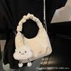 Korean version of super fire niche cloud bag women's 2025 new versatile chain messenger bag exquisite pleated portable small bag