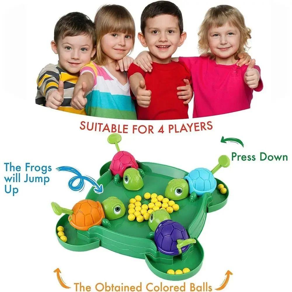 Tabletop Game Turtles Eat Beans Board Game Portable Puzzle Game Interactive Toys Party Game