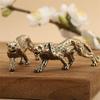 Creative Retro Style Pure Brass Money Leopard Ornaments Desk Ornaments Antique Copper Pieces To Play with Collectibles
