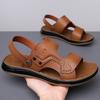 Fashion Summer 2025 Dual-purpose Driving Sandals for Men Casual Anti-slip Breathable Beach Shoes Male Solid Color Slipper Shoes Man