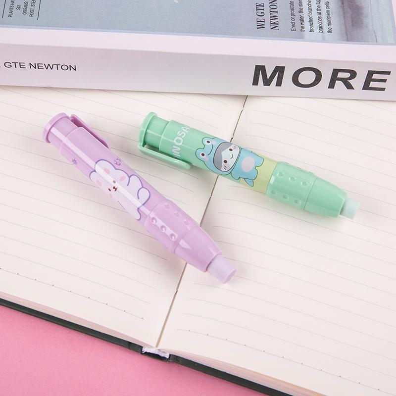 Ластики Выдвижной пресс Карандаш Резиновые корректирующие принадлежности Школьные канцелярские принадлежности