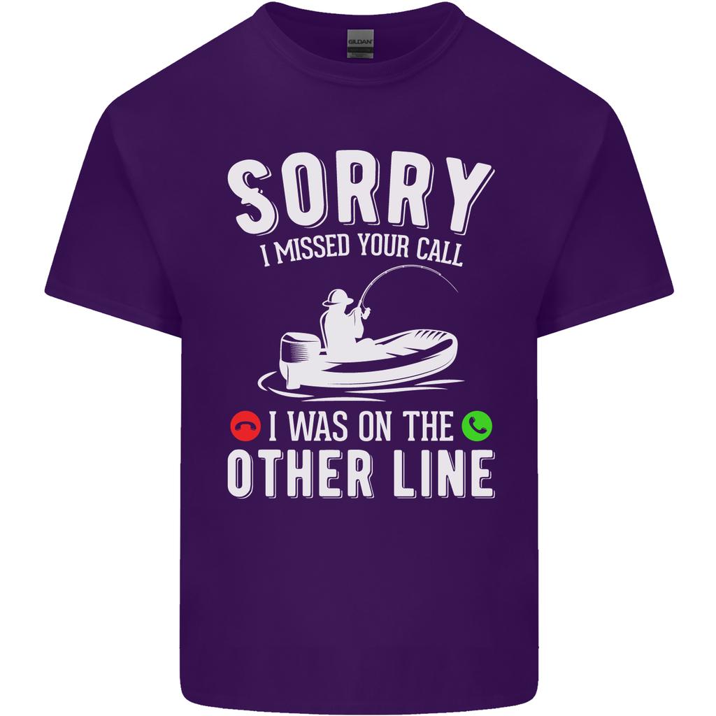 Funny Fishing FisherUnisex On the Other Line Unisexs Light Cotton TShirt
