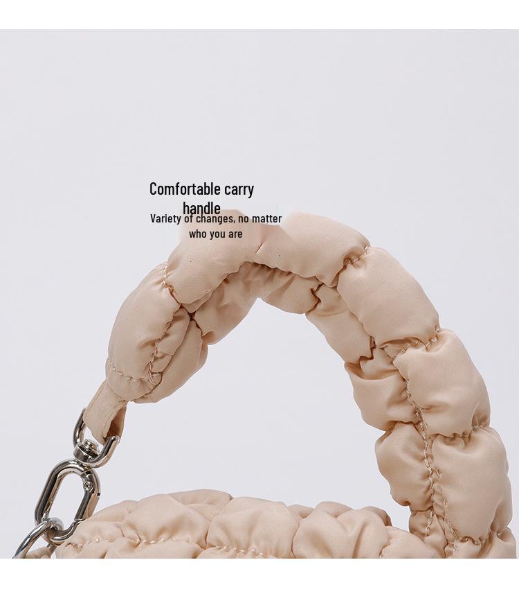 Трендовая плиссированная сумка-облако: Шикарная, Миниатюрная, Универсальная Сумка-Аксессуар в Модном Корейском Стиле