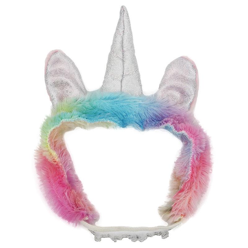 Одежда для новорожденных куколок, комбинезон с рисунком единорога, юбка и повязка на голову для кукол 18 дюймов. (40-45cm) Набор из 3 шт.