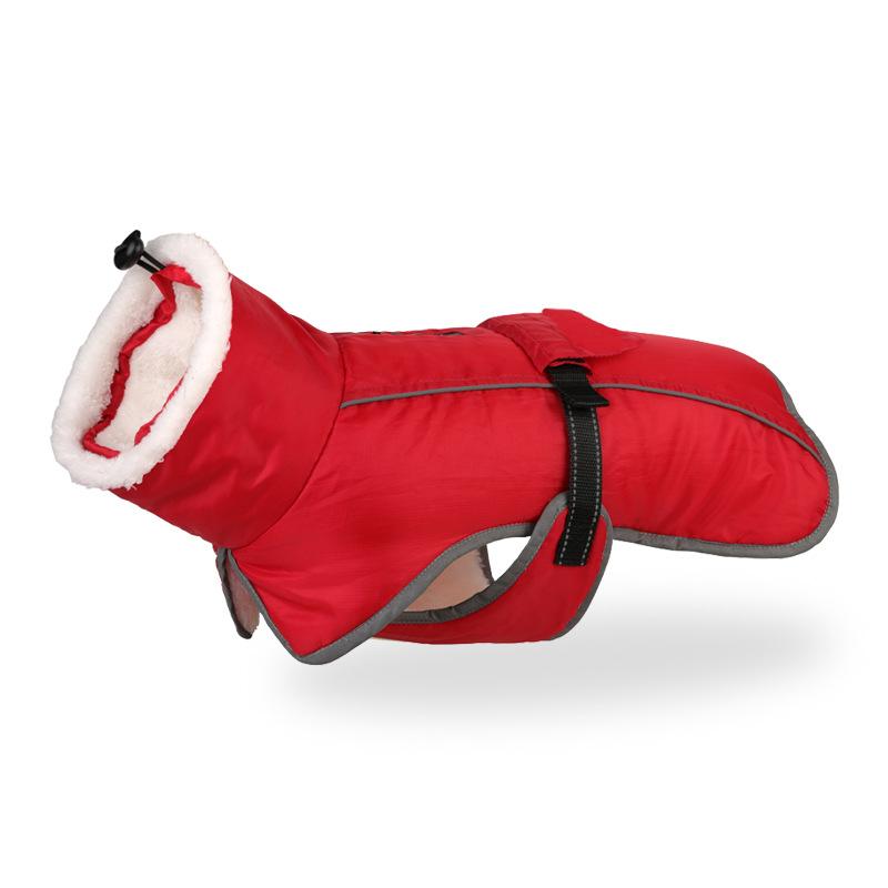 Куртка для больших собак, теплая одежда для собак, зимнее пальто, светоотражающие пальто для французского бульдога, пальто для холодной погоды, зимняя куртка для домашних животных