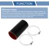 X AUTOHAUX Silicone Hose, Silicone Tube, Intercooler, Turbo, Intake Pipe, Black, Length 5.0 Inches