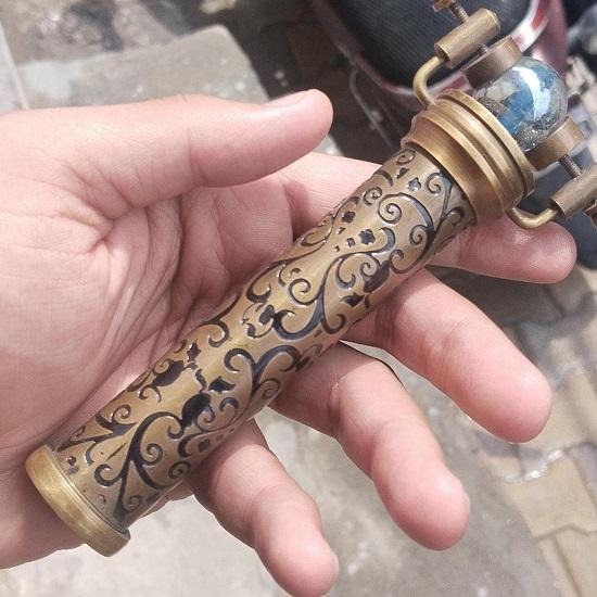 Гравированный латунный калейдоскоп премиум-качества, репродукция, подарок для детей и взрослых