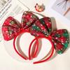 Рождественские Xmas Большие Банты Повязки на Голову Красная Зеленая Повязка на Волосы HairHopp Рождественские Банты Повязки на Голову Милые Банты Аксессуары для Волос для Женщин Девочек