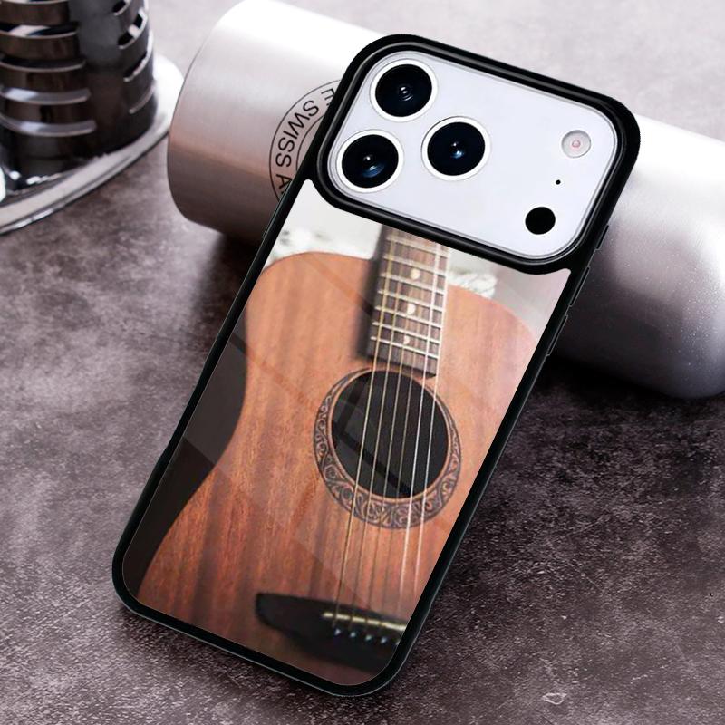 Ретро гитара музыкальный чехол для телефона для iPhone 17 16 15 Pro Max Air 14 13 12 11 Plus Ударопрочный Capa Чехол