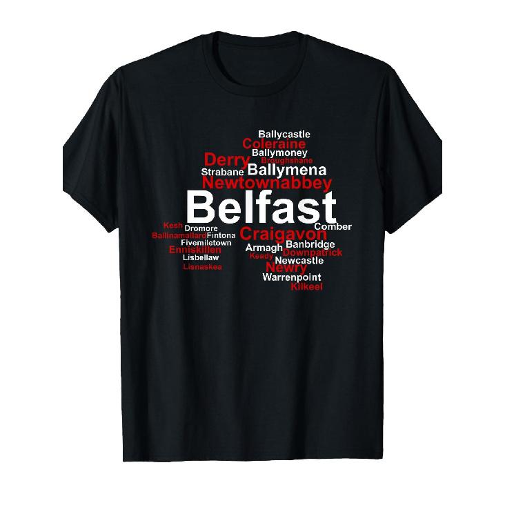 Northern Ireland Shape, Tuaisceart Eireann, Northern Ireland T-Shirt
