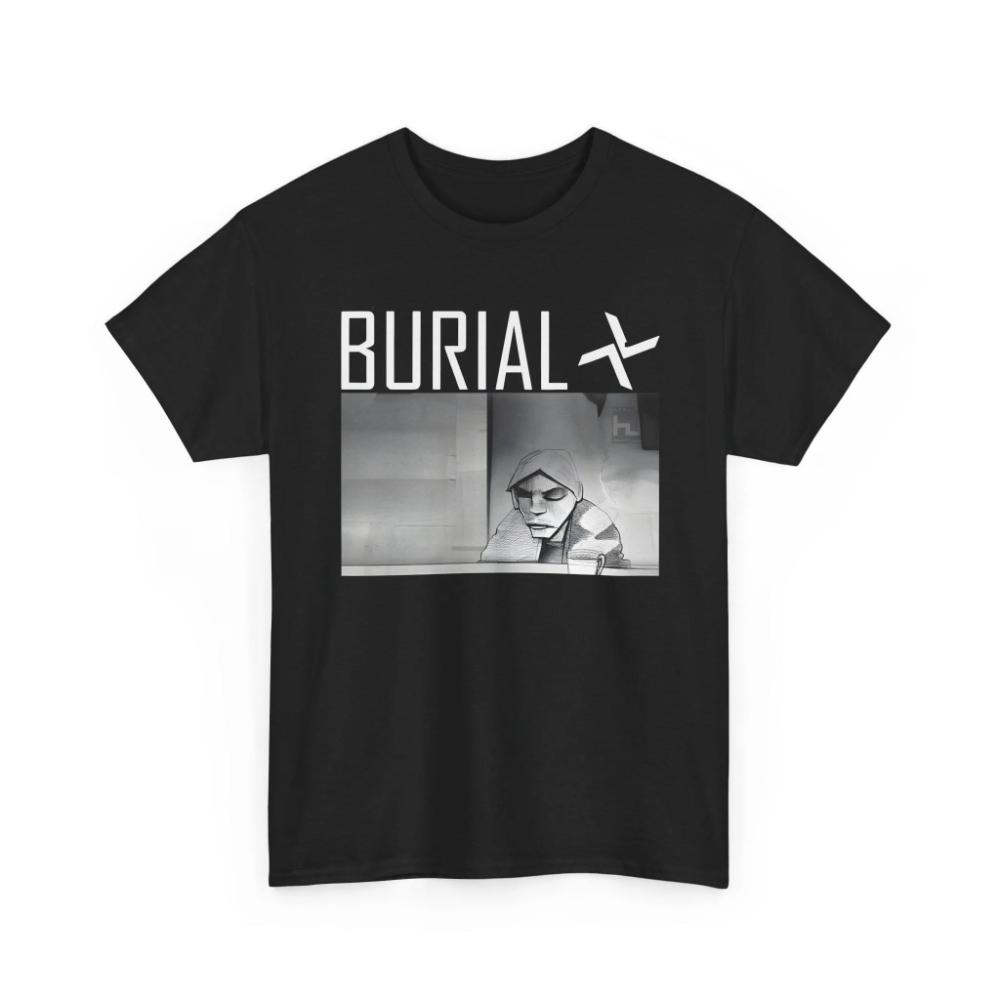 Burial Untrue album cover Tshirt UK garage musicDubstep music Tshirt unisex pure cotton streetwear allseason base layer