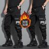 Winter Men Cargo Pants Multi Pocket Drawstring Outdoor Man Sweatpants Male Hip Hop Joggers Pants Fashion Sweatpants Overalls Casual Trousers