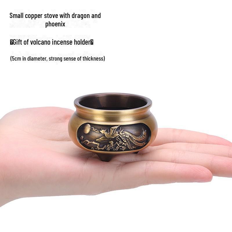 Латунная курильница с плоским дном Jinlian для домашнего и внутреннего использования