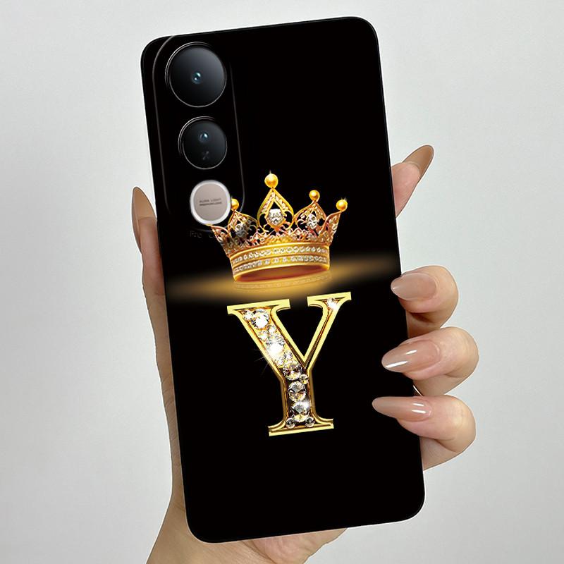 Для Vivo V50 Lite 5G Чехол Роскошные Буквы Пара Силиконовые Мягкие Чехлы Для Телефона Для Vivo V50 V50Lite 5G Защита Камеры Задняя Крышка