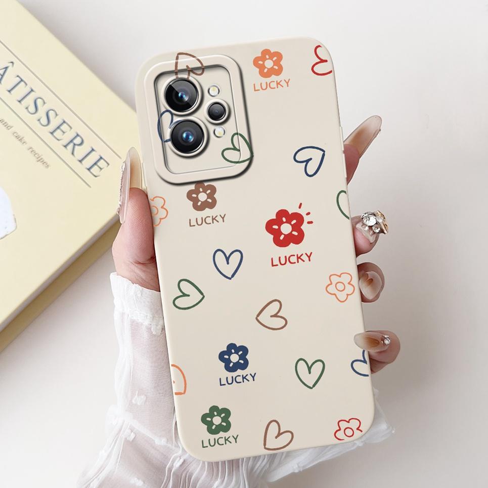 Девочковый чехол-сердечко для Realme GT2 Pro Чехол Realme GT Neo2 GT2 GT Neo 3T Funda Мягкий матовый силикон Защитная крышка для объектива Capa