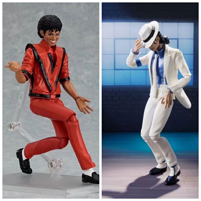 Майкл Джексон Thriller Smooth Criminal Moonwalk Коллекция суставов Фигурка Игрушки 14 см Настольное украшение Модель Подарки для фанатов Горячие