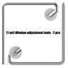 2 шт. Инструмент для регулировки окна Сверхпрочная сталь Стальной регулятор окна 4 мм Изогнутый внутренний шестигранный ключ Прочный