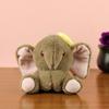Charming Elephant Plush Toy Keychain Soft And Colorful Baby Shower Gift For Children