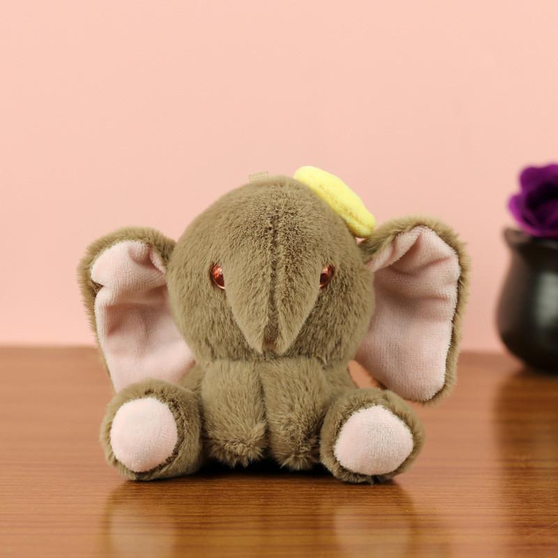 Charming Elephant Plush Toy Keychain Soft And Colorful Baby Shower Gift For Children