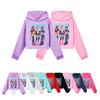 Kids Girls Anime Cartoon POP Singer Super Star Rumi Mira Zoey Printed Casual Long Sleeves Hoodies Sweatshirt Top