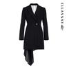 ELLASSAY Women's Asymmetrical Blazer Midi Dress