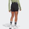 adidas Быстросохнущие обычные спортивные шорты с вышитым логотипом, женские брюки, черные HS4258