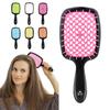 Square Hollow Comb Detangle Curly Straight Hair Reduce Tangles Use Colorful Comb
