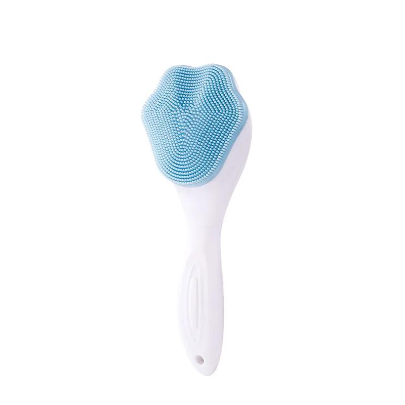 Soft Silicone Facial Cleansing Brush 2 In 1 Silicone Face Mask Brush & Face Scrubber For Exfoliating Massaging Remove Blackhead