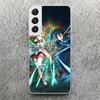 Мягкий чехол с принтом из аниме Sword Art Online для Samsung Galaxy S25 S24 S23 S22 Ultra S21 Plus S20 FE Чехол для телефона S10 + Чехол с узором
