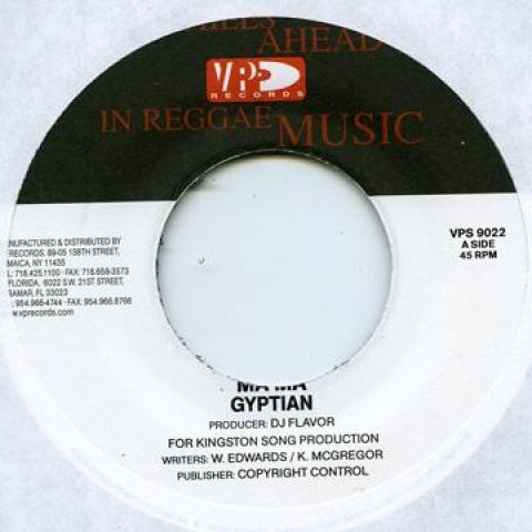 7inch Record GYPTIAN - Ma Ma (Mama Don't Cry) VPS9022 VP 2005 US Reggae, Ska & Dub Used