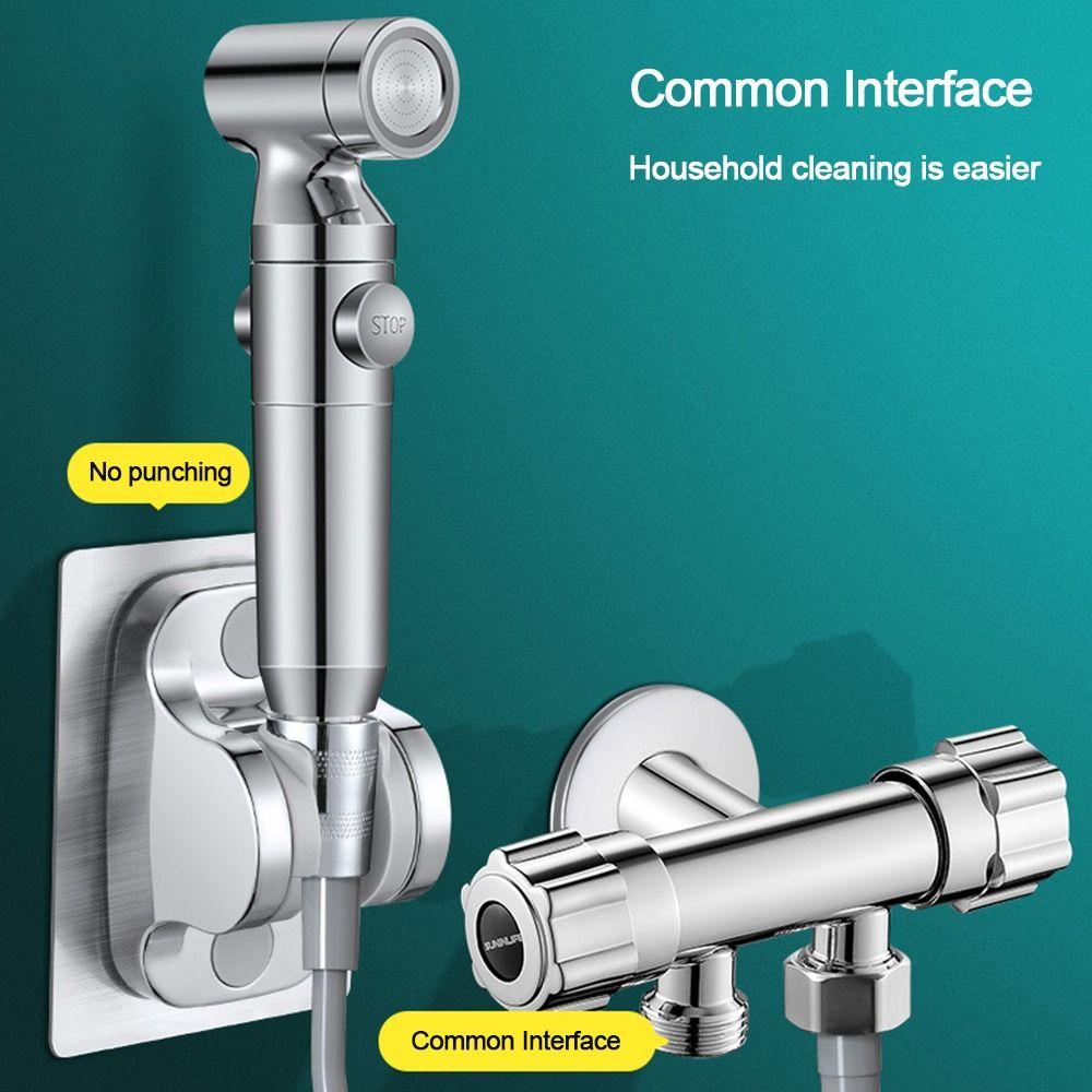 ABS Bidet Sprayer Chrome Toilet Sprayer New Handheld Faucet  Bathroom