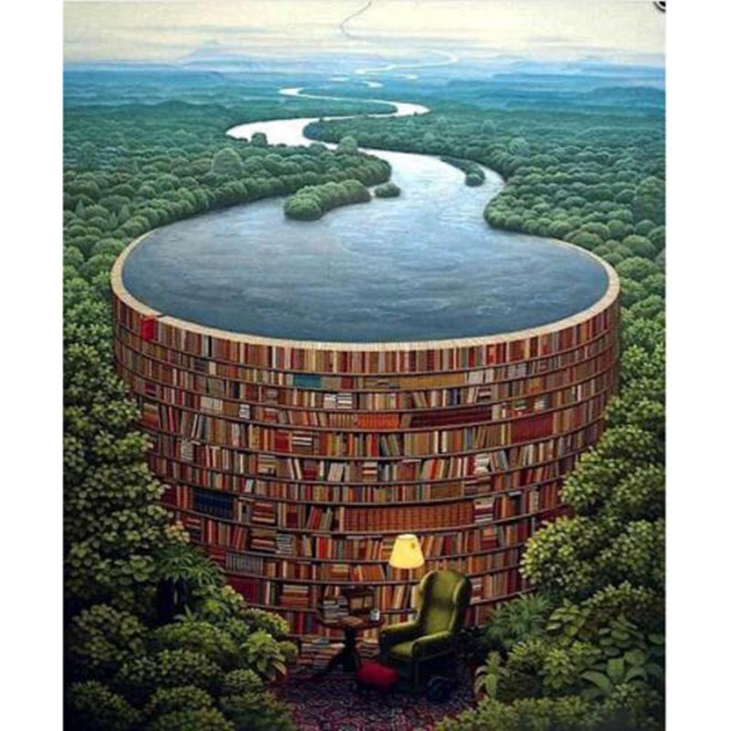 5D Diy Diamond Painting Ocean In The Book Diamond Embroidery Cross Stitch Home Decor Handmade Gifts