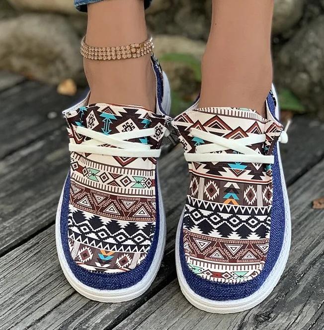 Fashion Fashion Women's Round Toe Walking Cloth Shoe Color Matching Casual Comfortable Shallow Mouth Thick Sole Sneaker Zapatos De Mujer