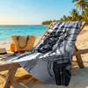 Harley-davidson Motorcycles Personalized Name Beach Towel Super Soft & Absorbent Portable for SwimmingBeachCamping Travel Beach AccessoriesGym