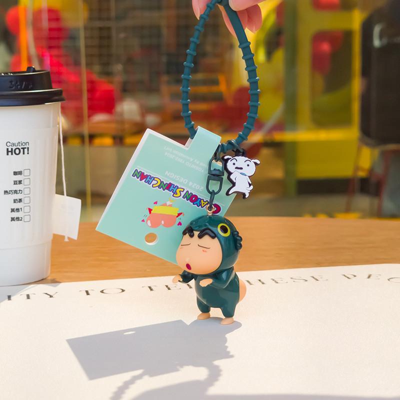 Брелок Crayon Shinchan с трансформирующимися мультяшными фигурками из смолы для автомобилей или сумок