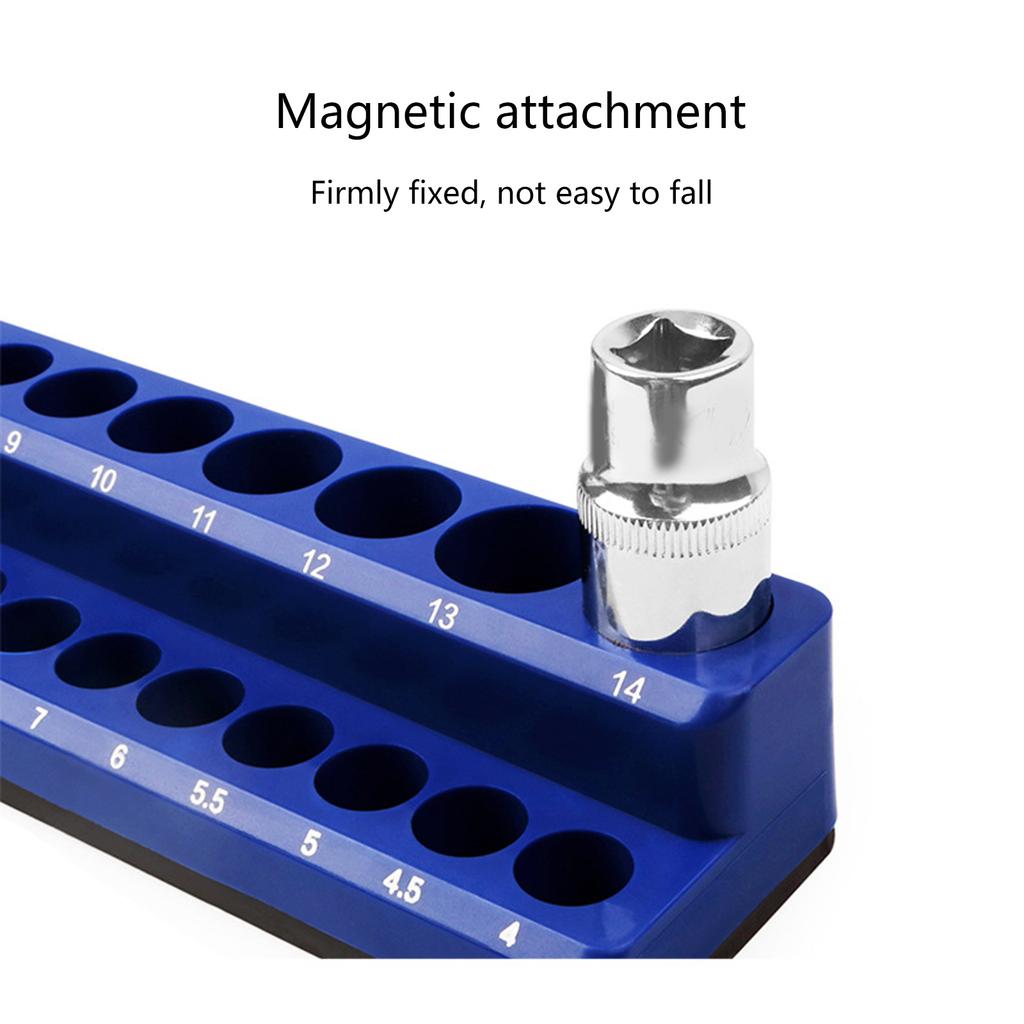 Tools 1/4" 1/2'' 3/8'' Hex Bit Organizers, Screwdriver Bit Holder 1/4 Inch, 3/8 Inch & 1/2 Inch Drive,Magnetic Base