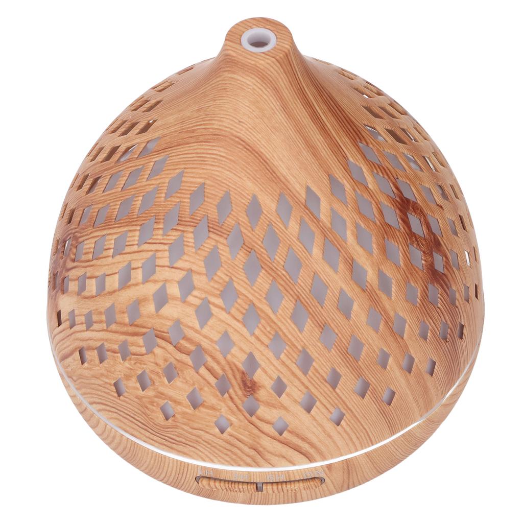 400 мл Увлажнитель с дистанционным управлением и 7-цветной светодиодной подсветкой Увлажнитель с полым древесным зерном Бесшумный ароматизатор