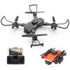 Dual Camera Drone, Drone with Camera, Foldable with Carrying Case, One Key Takeoff/Landing, Surround Flight, Waypoint Flight, Outdoor/Camping/Party