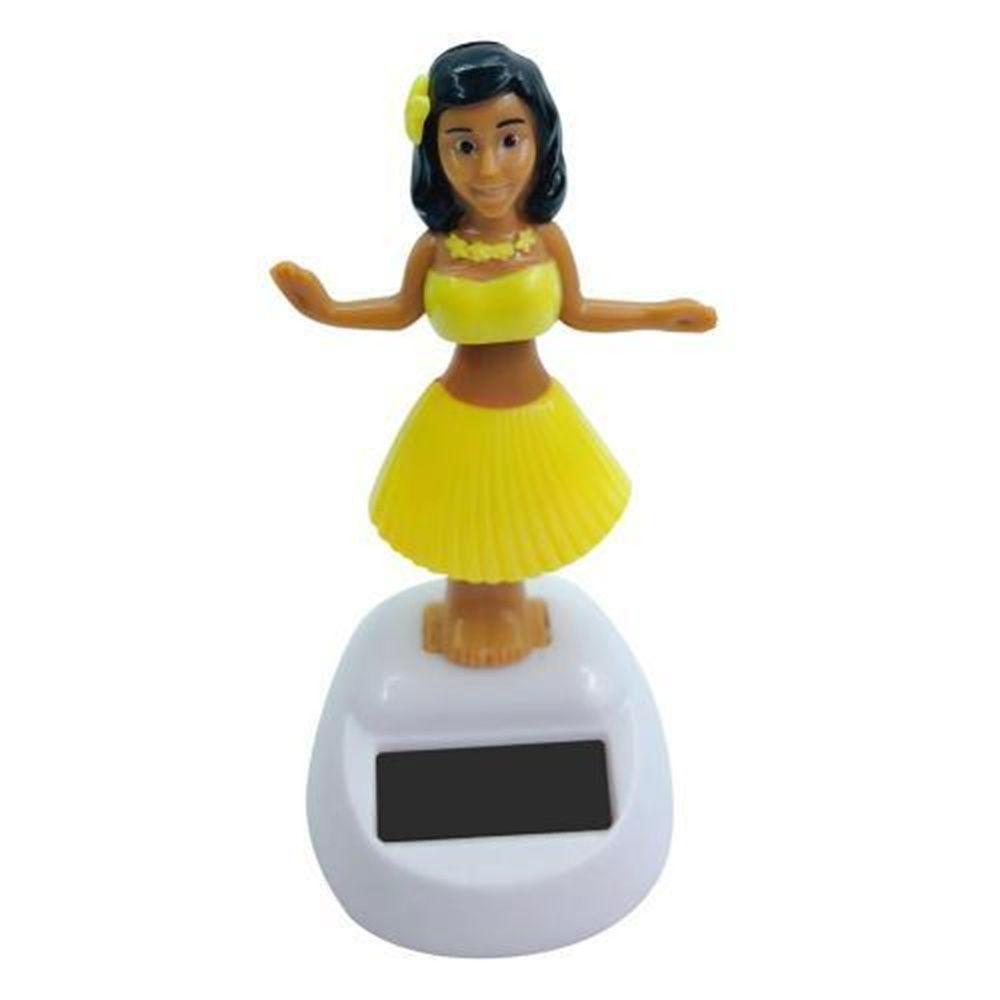 Funny Decoration Car Ornament Hawaii Swinging Girl Shaking Head Dancing Doll Solar Power Toy